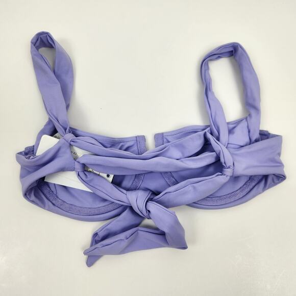 L*Space Camellia Bikini Top in Wisteria Purple Size XS NWT Adjustable - Picture 4 of 6